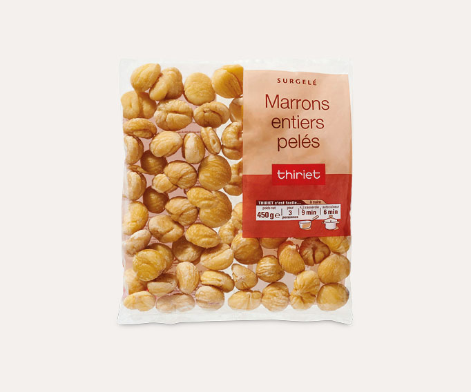 Marrons entiers pelés