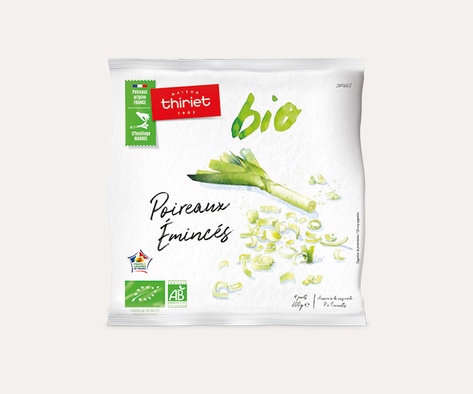 Poireaux émincés biologiques