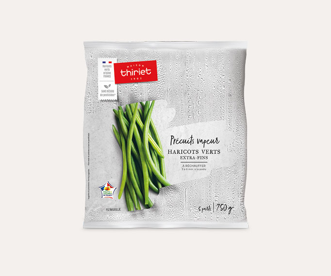 Haricots verts extra-fins précuits vapeur