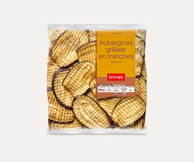 Aubergines grillées en tranches