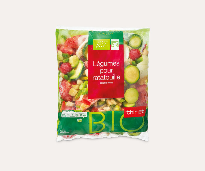 Légumes biologiques pour ratatouille