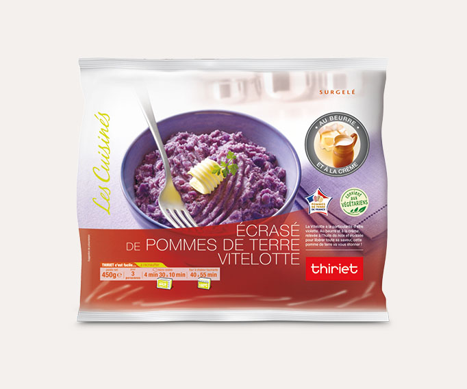 Ecrasé de pommes de terre vitelotte