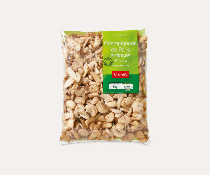 Champignons de Paris émincés 1er choix