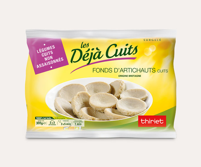 Fonds d'artichauts cuits de Bretagne