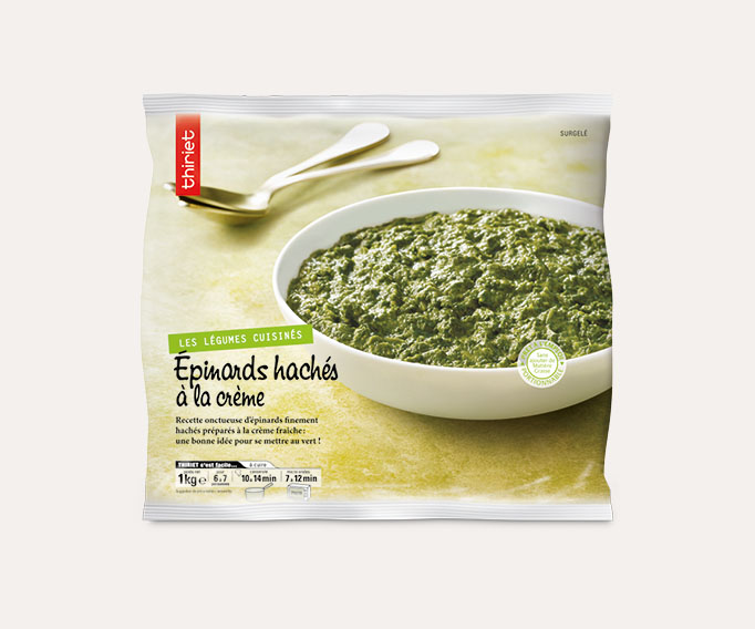 Epinards hachés à la crème