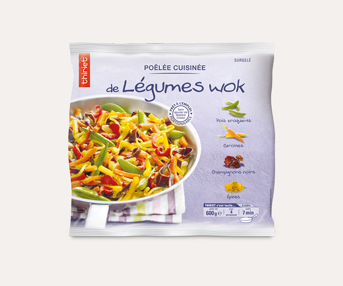 Poêlée cuisinée de légumes wok