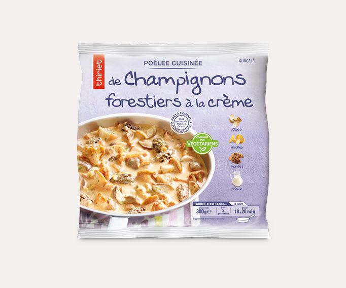 Poêlée de champignons forestiers à la crème
