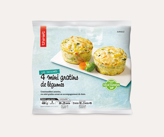 4 Mini gratins de légumes