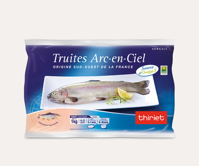 Truites Arc-en-Ciel entières vidées