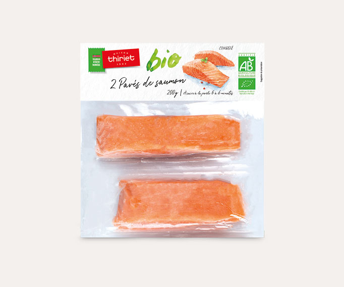 2 Pavés de saumon biologique