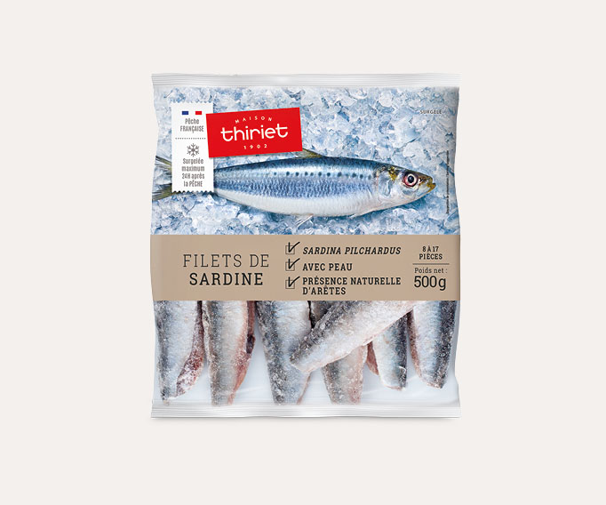 Filets de sardine avec peau
