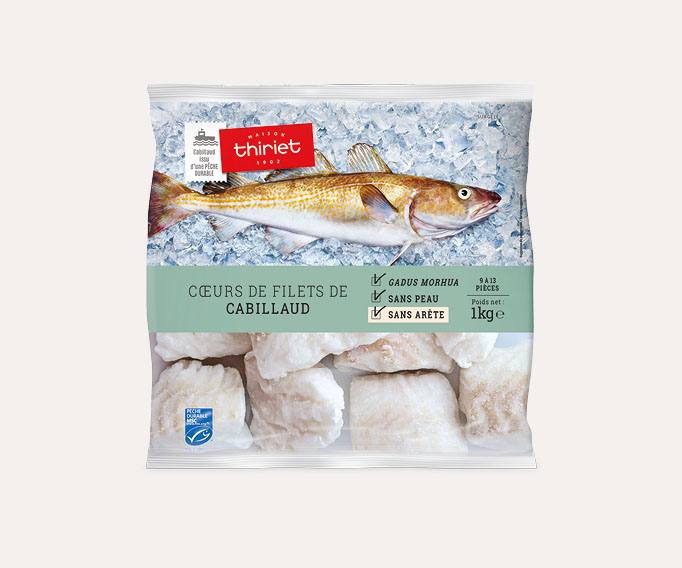 Coeurs de filets de cabillaud