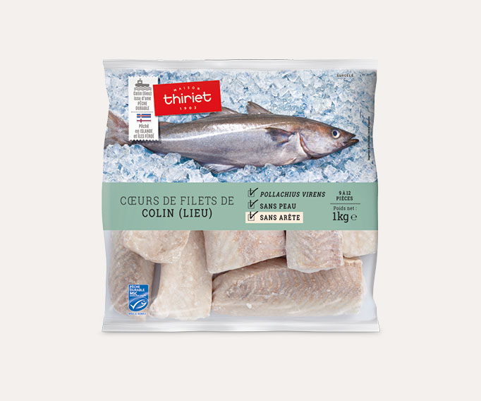 Coeurs de filets de colin (lieu)