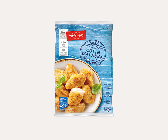 Nuggets de colin d'alaska et mozzarella