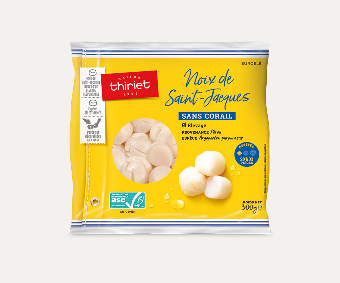 Noix de St-Jacques sans corail
