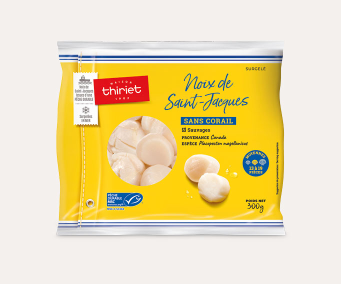 Noix de St-Jacques sans corail
