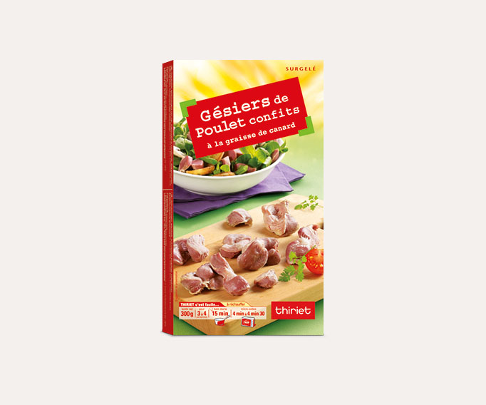 Gésiers de poulet confits