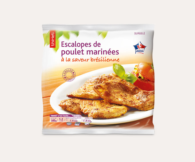 Escalopes de poulet marinées saveur brésilienne