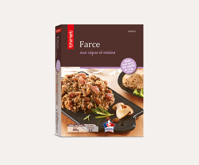 Farce aux cèpes et raisins