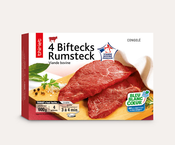 4 Biftecks rumsteck