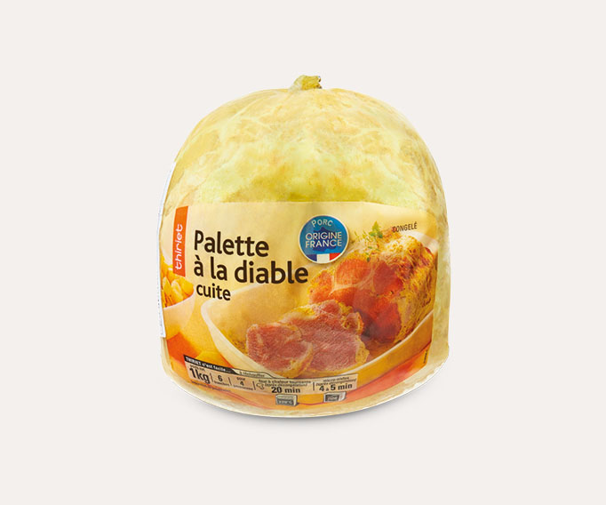 Palette à la diable cuite