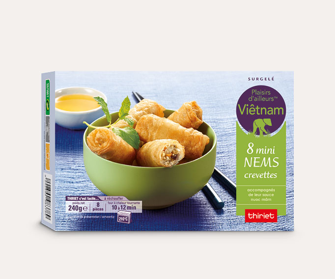 8 Mini nems crevettes