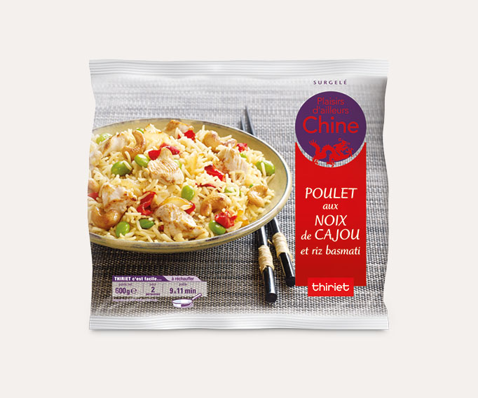 Poulet aux noix de cajou et riz basmati