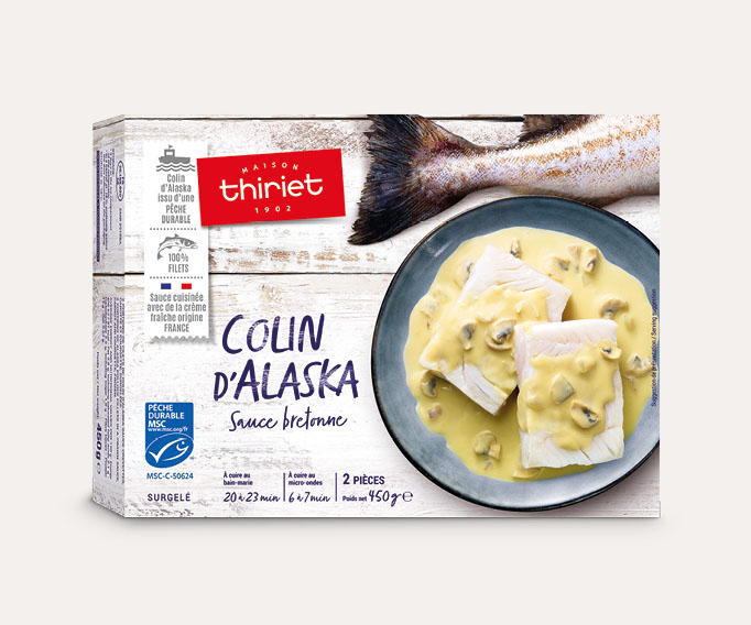 Colin d'Alaska sauce bretonne