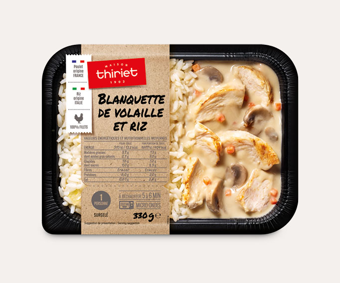 Blanquette de volaille et riz