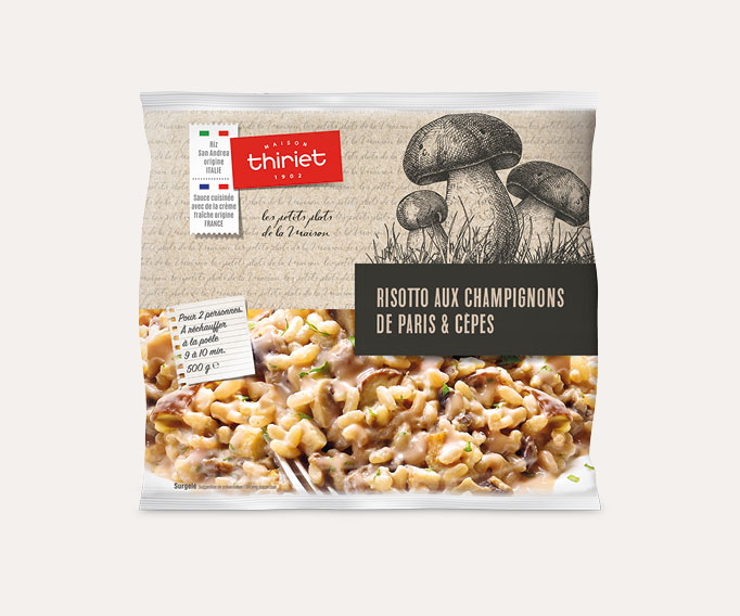 Risotto aux champignons de Paris et cèpes