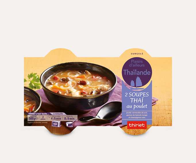2 Soupes thaï au poulet
