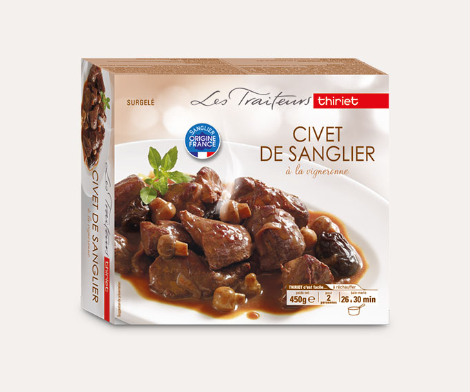 Civet de sanglier à la vigneronne