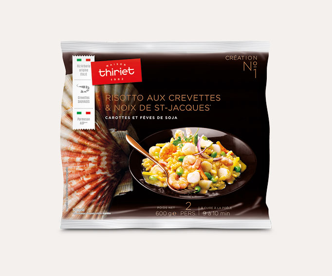 Risotto aux crevettes et noix de St-Jacques*
