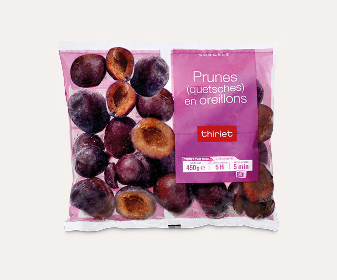 Prunes (quetsches) en oreillons