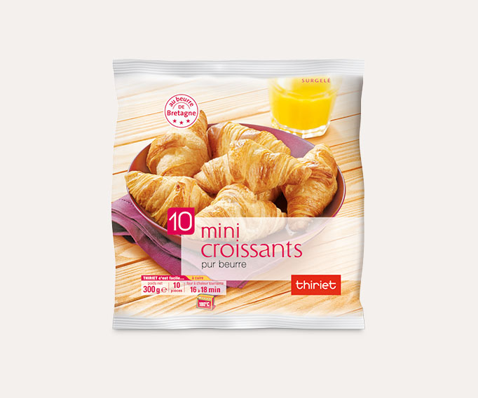 10 Mini croissants pur beurre