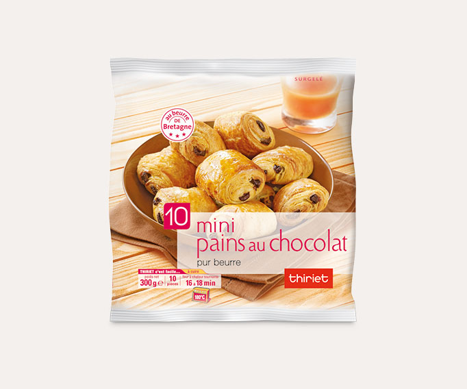 10 Mini pains au chocolat pur beurre