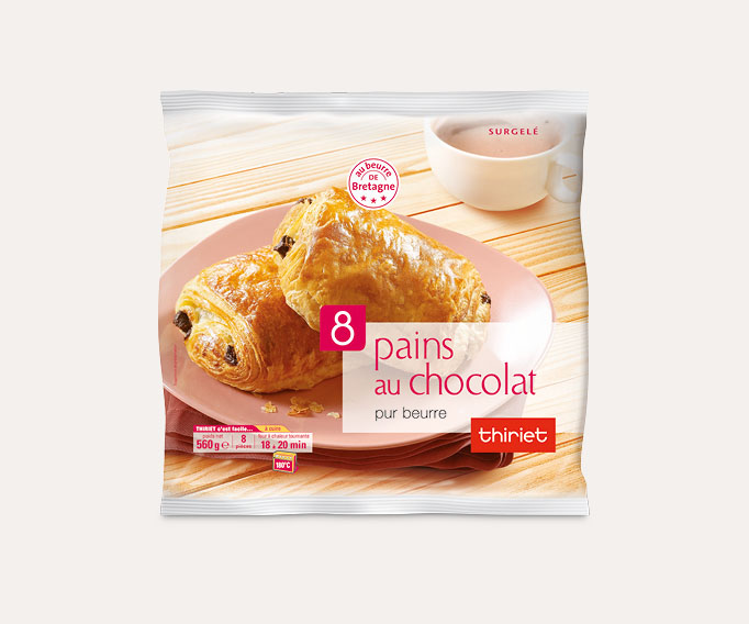 8 Pains au chocolat pur beurre
