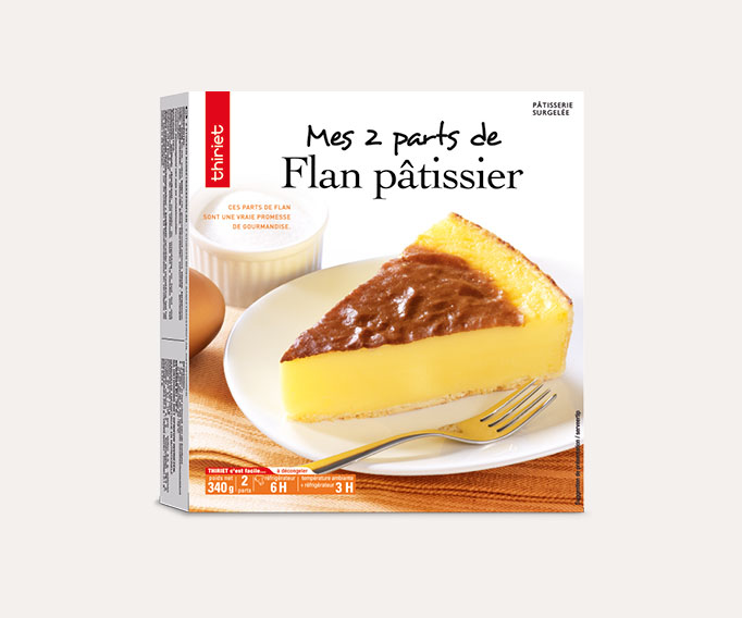 2 Parts de flan pâtissier