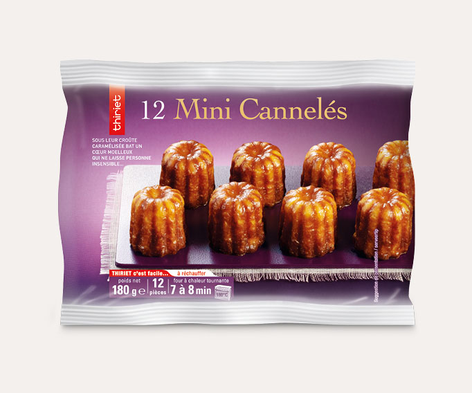 12 Mini cannelés Lot de 2 sachets