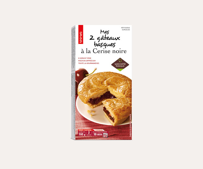 2 Gâteaux basques à la cerise noire