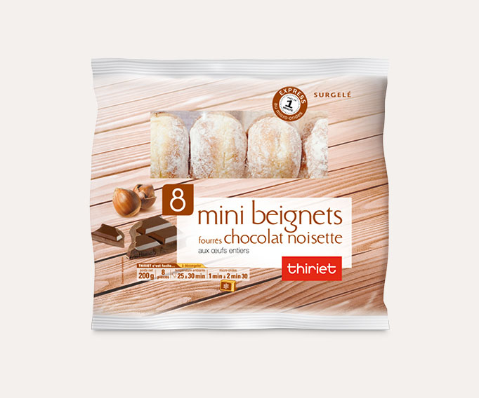 8 Mini beignets fourrés chocolat noisette