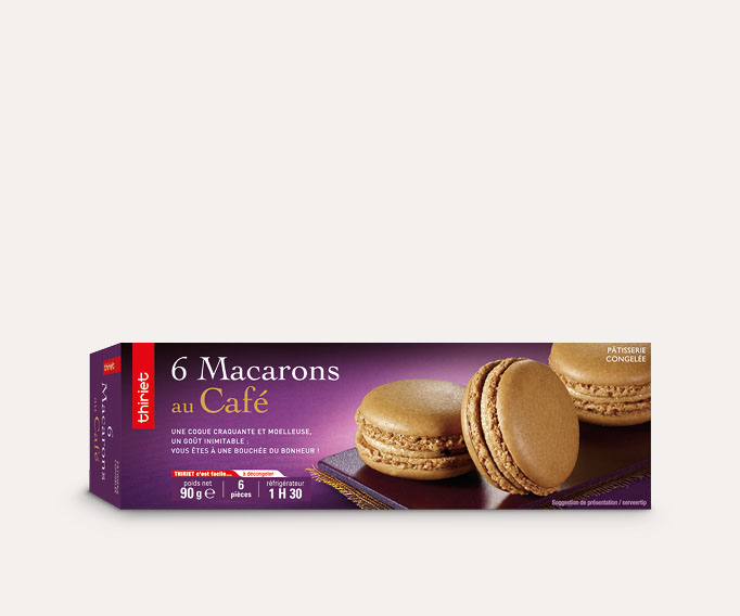 6 Macarons au café