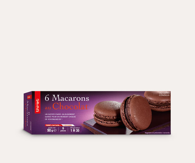 6 Macarons au chocolat