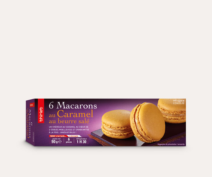 6 Macarons au caramel au beurre salé
