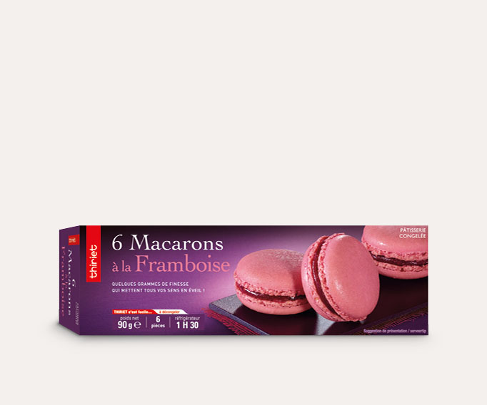 6 Macarons à la framboise