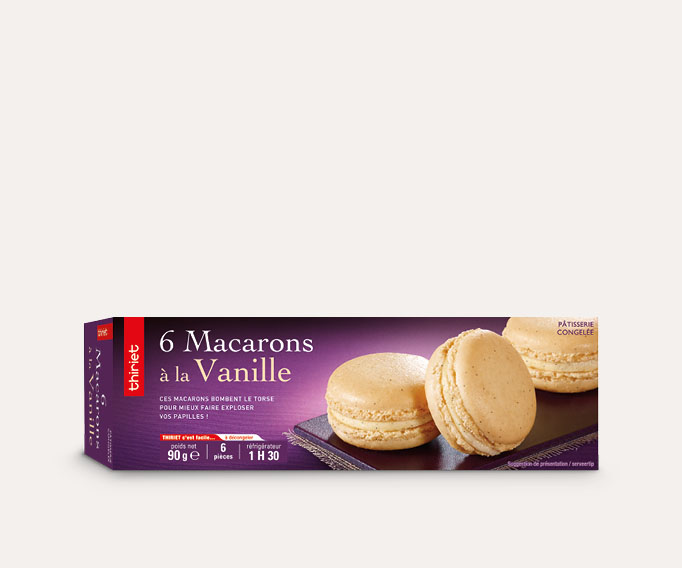 6 Macarons à la vanille