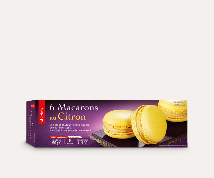 6 Macarons au citron