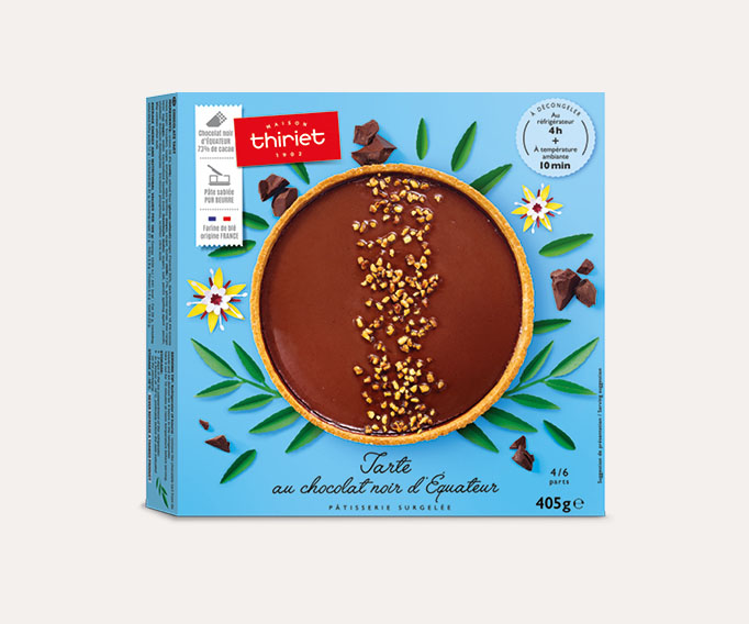 Tarte au chocolat noir d'Equateur