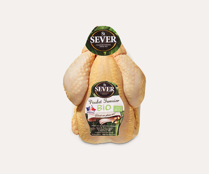 Poulet jaune fermier des Landes biologique