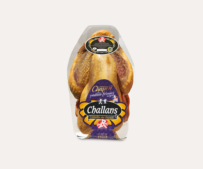 Chapon de pintade fermier de Challans Label Rouge